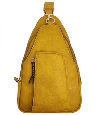 Fashion Sling Backpack AD2773 MUSTARD